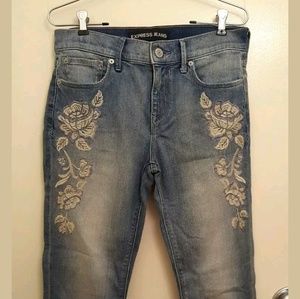 Floral Embroidered Jeans
